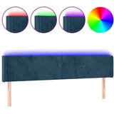  LED uzglavlje tamnoplavo 163x16x78/88 cm baršunasto | shoptok.hr