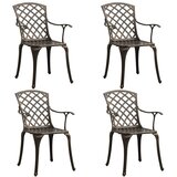  5-dijelni bistro set od lijevanog aluminija brončani | Eponuda.ba