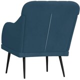  Fotelja plava 63 x 76 x 80 cm baršunasta | shoptok.hr
