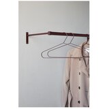 Mette Ditmer Denmark Bordo rdeč stenski obe&amp;scaron;alnik iz nerjavečega jekla 90 cm Hang-It &amp;ndash; Slike