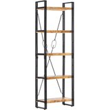 Police za knjige s 5 razina 60 x 30 x 180 cm masivno drvo manga | shoptok.hr
