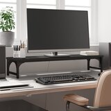 vidaXL Stojalo za monitor črno 85x23x15,5 cm inženirski les Cene