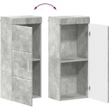  Kopalna stenska omarica TULUM Betonsko siva 37 x 24,5 x 86 cm, (5000157270) | Shoptok.si