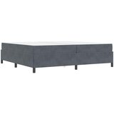 Krevetna konstrukcija Tamno siva 200 x 200 cm tkanina Zagasitosiva | Shoptok.si