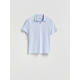 Reserved Pamučna polo-majica - bljedoplavo | shoptok.hr