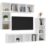  4-dijelni set TV ormarića bijeli od konstruiranog drva | shoptok.hr