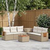  Set sofe 8 kom. Bež i krem bijela Poli Rattan i čelik | shoptok.hr