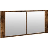  LED kupaonski ormarić s ogledalom boja hrasta 100 x 12 x 45 cm | shoptok.hr