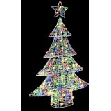  Božićno drvce s 100 LED svjetlima Šareni 120 cm Akril | shoptok.hr