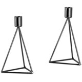 Echtwerk Set Svečnikov Modern, Črna, 2 Kos | Shoptok.si