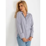 Fashion Hunters Grey Women's Classic Long Sleeve Shirt Cene