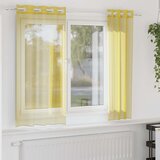 vidaXL Voile zavjese s ušicama 2 kom žute | shoptok.hr