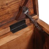 vidaXL Kutija za spremanje s pohranom Šareni masivno obnovljeno drvo | shoptok.hr