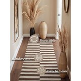Hanse Home Bijela/smeđa obostrana/ručno rađena vunena staza 80x200 cm Vika – | shoptok.hr