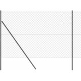  Stup za ogradu Siva 25 x 1,6 m (60 x 60 mm mreža) Čelik i PVC | shoptok.hr