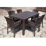 Bastenski set zeugma 6 stolice i sto 150x90 braon