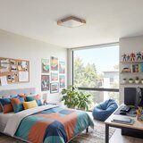 Brilagi LED prigušiva svetiljka PILANA SQUARE LED/48W/230V hrast/bež 42x42 cm + sa daljinskim upravljačem | Eponuda.com