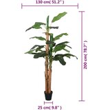  Umetni bananovec 22 listov 200 cm zelen, (21159859) | Shoptok.si