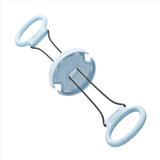 INF Trenažer z vztrajnikom za roke, inercijska odpornost in masaža Blue, (5000314073) | Shoptok.si