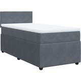 vidaXL box spring krevet s madracem tamnosivi 100x200 cm baršunasti | shoptok.hr