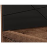 MID.YOU postelja 180 cm x 200 cm , leseni material črna, barve hrasta | Shoptok.si