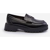 VINCEZA Girls' Loafer Moccasins with Ornament Black Elvilda | shoptok.hr