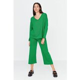 Trendyol Green Oversize Knitwear Bottom-Top Set Cene