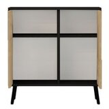 Hanah home višenamenski ormar darien black wood sapphire oak | Eponuda.com