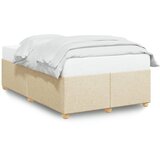  Okvir kreveta bez madraca krem 120x190 cm od tkanine | shoptok.hr