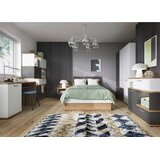 Modern Living Pisalna Miza Twenty, Bela, Barva Hrasta, Barva Grafita | Shoptok.si