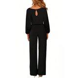 Fenzy Elegantan Kombinezon Dugih Rukava, Crne Boje | shoptok.hr