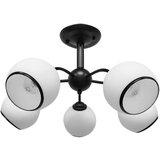 Candellux Lighting Crno-bijela stropna svjetiljka sa staklenim sjenilom 56x56 cm Marinen – | shoptok.hr