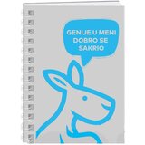 Play kolegij spiral 7, blokčić sa spiralom, Kengur, 42 lista, A7 Siva Cene