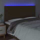  Posteljno vzglavje temno rjavo 200x5x118/128 cm blago, (20933595) | Shoptok.si