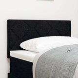 vidaXL Naslon za glavo Oblika Diamantnih Blokov Črna 80 cm Tkanina, (22083677) | Shoptok.si