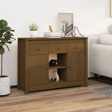 vidaXL Komoda smeđa boja meda 100 x 35 x 74,5 cm od masivne borovine Cijene