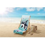 Good Morning Modra otroška žametna brisača za na plažo 75x150 cm Splash – | Shoptok.si