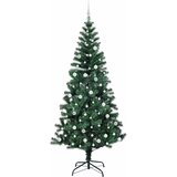  Umjetno predsvijetljeno božićno drvce Zelena 240 cm PVC i metal | shoptok.hr
