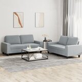  2-dijelni set sofa svjetlosivi od tkanine | Eponuda.com