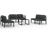  7-dijelna vrtna garnitura s jastucima aluminijska antracit | shoptok.hr