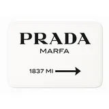 Bijela od samta kupaonska prostirka 60x100 cm Prada –