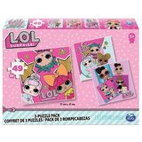 Lol Spin Master L.O.L. Presenečenje!: Glitterati - paket 3 sestavljank (49 kosov x3) (20114662), (21382053) | Shoptok.si