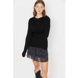 Trendyol Black Hair Knitted Knitwear Sweater Cene
