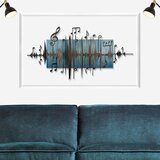 Wallxpert Symphonie Naturelle -3 BlueBlack Decorative Wooden Wall Accessory | Eponuda.com