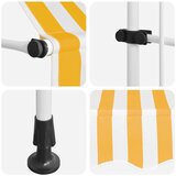 Tenda na ručno uvlačenje 350 cm narančasto-bijela prugasta | shoptok.hr
