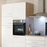 MID.YOU Moderen Kuhinjski Blok Brez Aparatov Laurel, Bela, Hrast | Shoptok.si