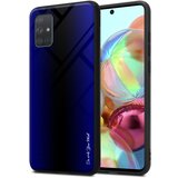 Cadorabo Ohišje, združljiv s Samsung - Stripe Optics v kobaltu vijolični - zaščitni pokrov iz silikona TPU in hrbta iz kaljenega stekla, (20574358) | Shoptok.si
