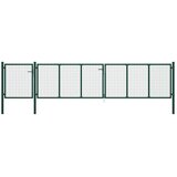 vidaXL Vrata čelična 500 x 75 cm zelena | shoptok.hr