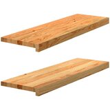  Gazišta stepenice 2 kom svjetlosmeđi 80x25x2 cm masivna hrast | Eponuda.ba