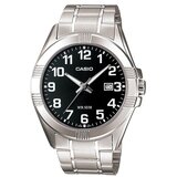 Casio Muški ručni sat, Kvarcni mehanizam, Crni brojčanik, MTP-1308D-1BVDF, Srebrna boja | Eponuda.com